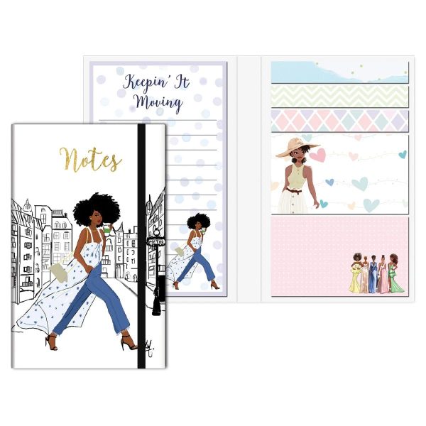 Keepin  it Moving Sticky Notes Booklet Set Fashion