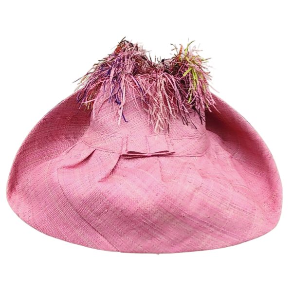 Tresor: Madagascar Big Brim Crown Out Raffia Sun Hat Sale - Image 2