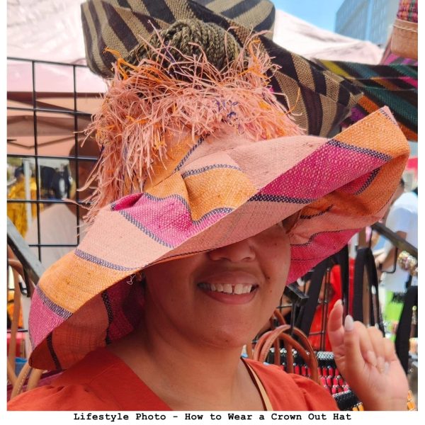 Tresor: Madagascar Big Brim Crown Out Raffia Sun Hat Sale - Image 3