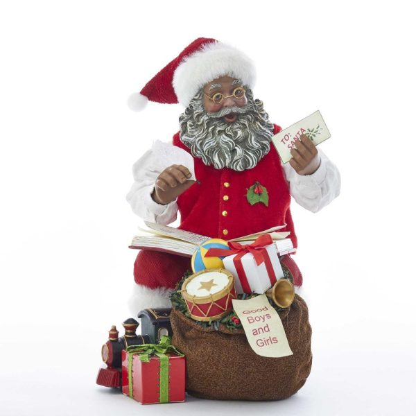 Santa with Bag of Gifts Figurine Supply